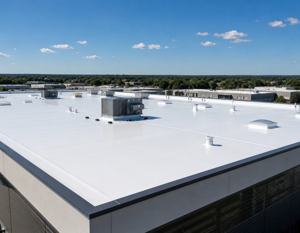 This works best as the blog's featured image and gives readers an immediate visual of the roofing system.