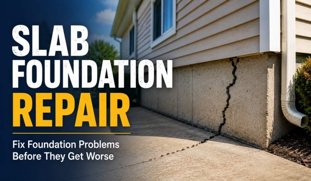 Learn when slab foundation repair is needed, what causes foundation damage, and how early repairs can help prevent costly structural problems.