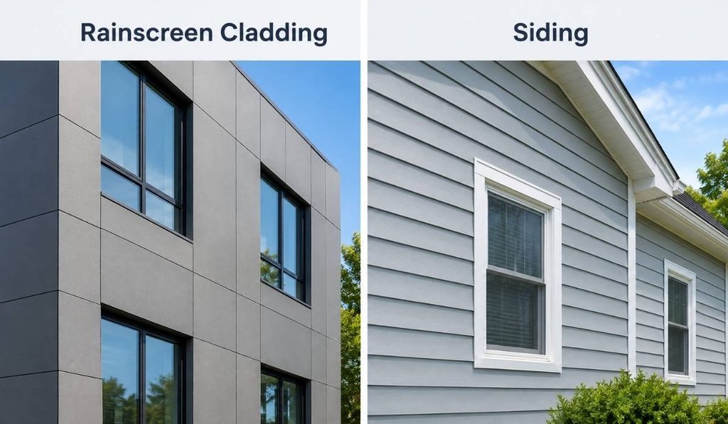 Rainscreen vs. Siding