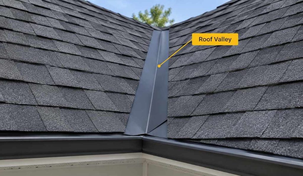 what is a roof valley